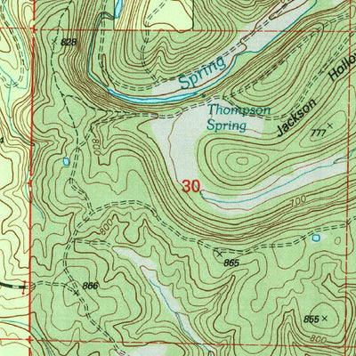United States Geological Survey Piedmont Hollow, MO (1997, 24000-Scale) digital map