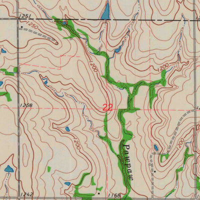 United States Geological Survey Piedmont, KS (1964, 24000-Scale) digital map