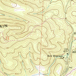 United States Geological Survey Piedmont NW, AL (1967, 24000-Scale) digital map
