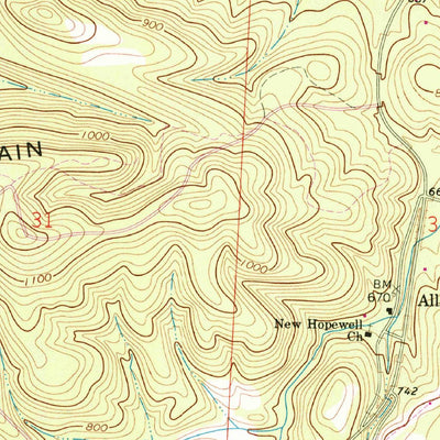 United States Geological Survey Piedmont NW, AL (1967, 24000-Scale) digital map
