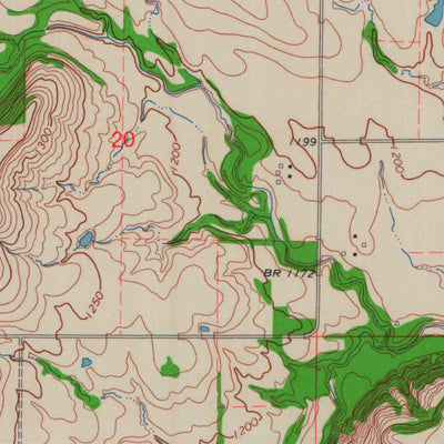 United States Geological Survey Piedmont NW, KS (1964, 24000-Scale) digital map