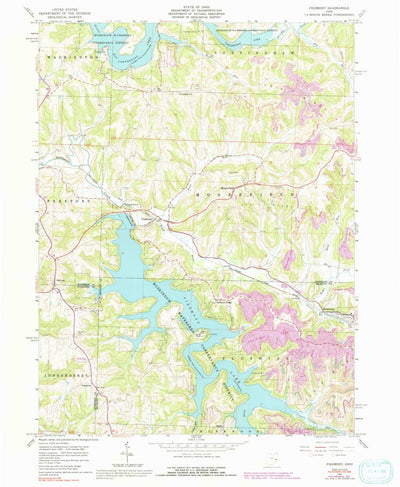 United States Geological Survey Piedmont, OH (1961, 24000-Scale) digital map