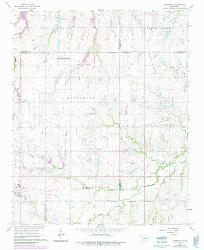 United States Geological Survey Piedmont, OK (1966, 24000-Scale) digital map