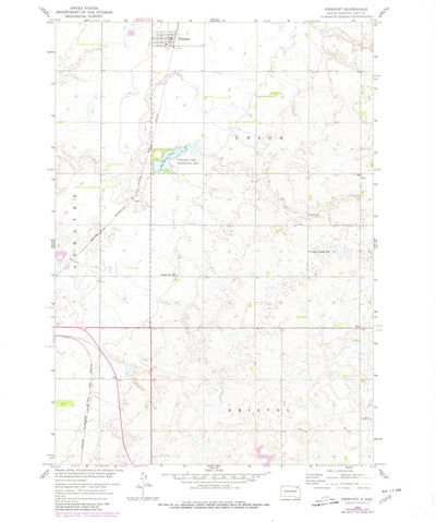 United States Geological Survey Piedmont, SD (1958, 24000-Scale) digital map