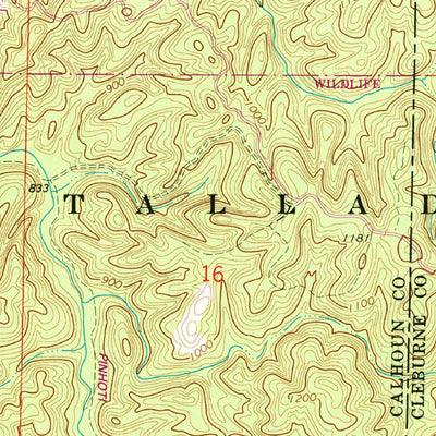 United States Geological Survey Piedmont SE, AL (1967, 24000-Scale) digital map