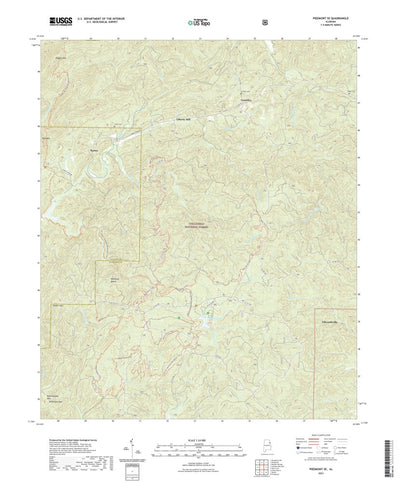 United States Geological Survey Piedmont SE, AL (2021, 24000-Scale) digital map