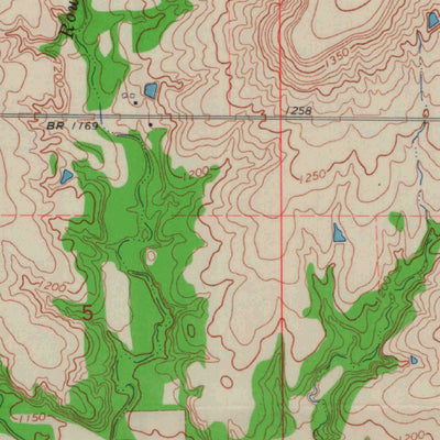 United States Geological Survey Piedmont SW, KS (1964, 24000-Scale) digital map