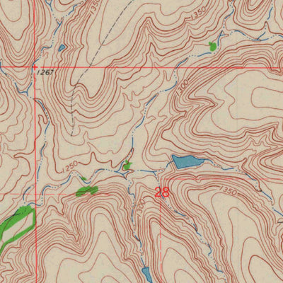 United States Geological Survey Piedmont SW, KS (1964, 24000-Scale) digital map
