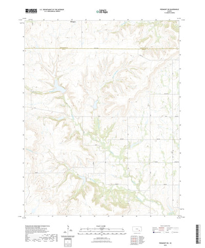 United States Geological Survey Piedmont SW, KS (2022, 24000-Scale) digital map