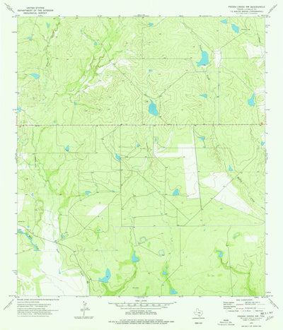 United States Geological Survey Piedra Creek NW, TX (1974, 24000-Scale) digital map