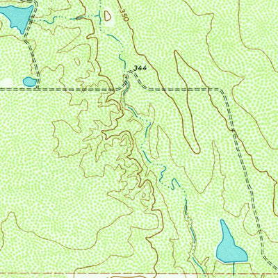 United States Geological Survey Piedra Creek NW, TX (1974, 24000-Scale) digital map