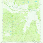 United States Geological Survey Piedra Creek SW, TX (1974, 24000-Scale) digital map