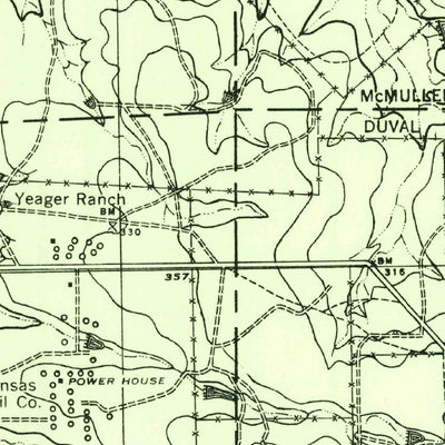 United States Geological Survey Piedra Creek, TX (1956, 62500-Scale) digital map