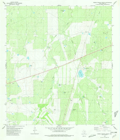 United States Geological Survey Piedra Parada Ranch, TX (1980, 24000-Scale) digital map