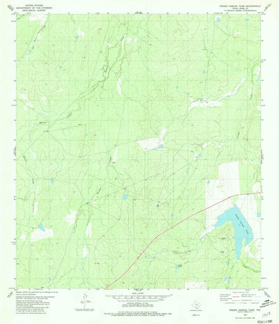 United States Geological Survey Piedra Parada Tank, TX (1980, 24000-Scale) digital map