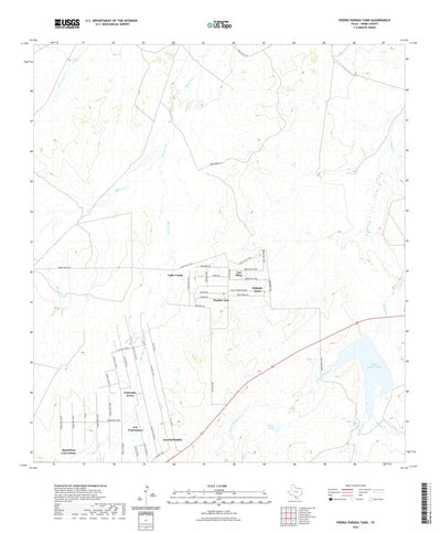 United States Geological Survey Piedra Parada Tank, TX (2022, 24000-Scale) digital map