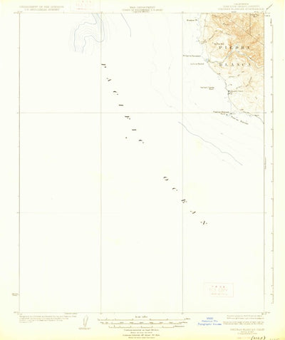 United States Geological Survey Piedras Blancas, CA (1927, 62500-Scale) digital map