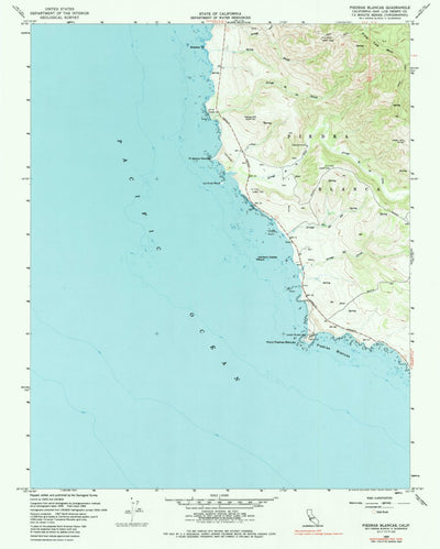 United States Geological Survey Piedras Blancas, CA (1959, 24000-Scale) digital map