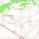 United States Geological Survey Piegan, MT (1968, 24000-Scale) digital map
