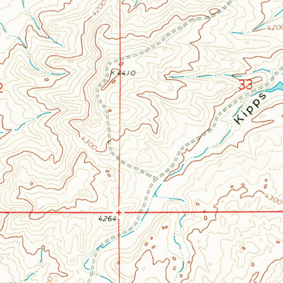 United States Geological Survey Piegan, MT (1968, 24000-Scale) digital map