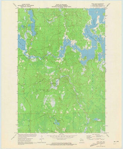 United States Geological Survey Pier Lake, WI (1971, 24000-Scale) digital map