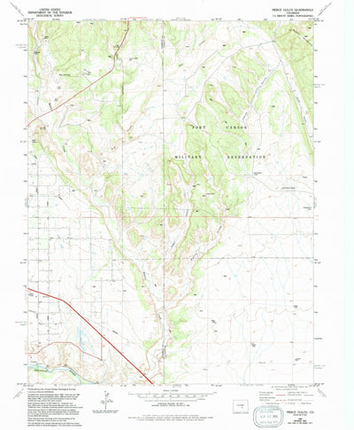 United States Geological Survey Pierce Gulch, CO (1963, 24000-Scale) digital map