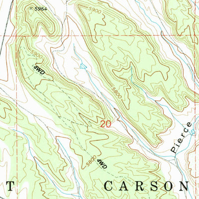 United States Geological Survey Pierce Gulch, CO (1963, 24000-Scale) digital map