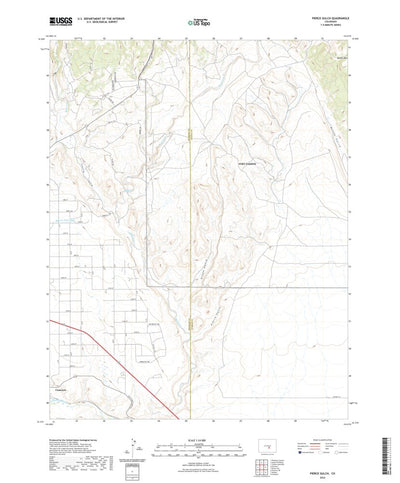 United States Geological Survey Pierce Gulch, CO (2022, 24000-Scale) digital map