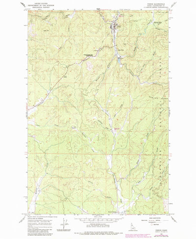 United States Geological Survey Pierce, ID (1966, 24000-Scale) digital map