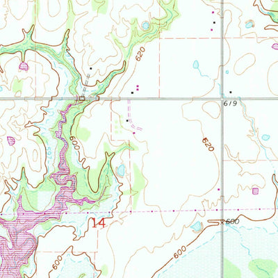 United States Geological Survey Pierce, OK (1962, 24000-Scale) digital map