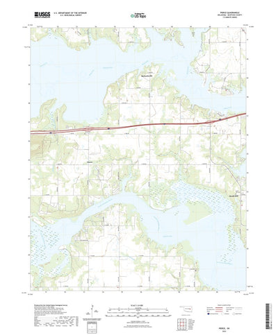 United States Geological Survey Pierce, OK (2022, 24000-Scale) digital map