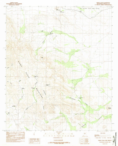United States Geological Survey Pierce Peak, NM (1982, 24000-Scale) digital map