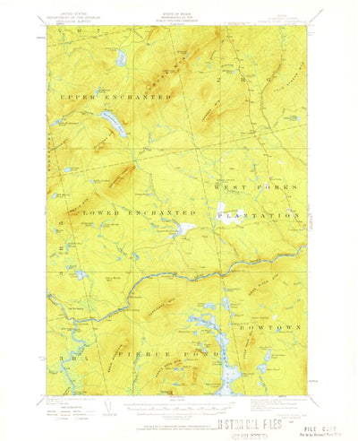 United States Geological Survey Pierce Pond, ME (1925, 62500-Scale) digital map
