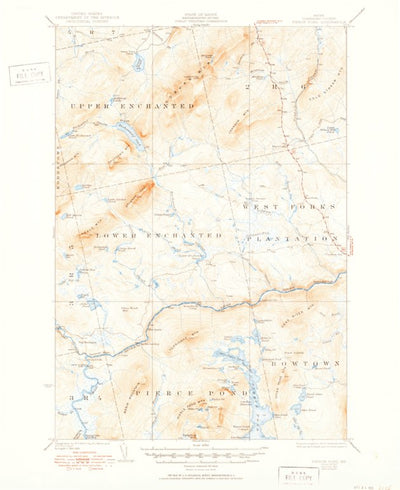 United States Geological Survey Pierce Pond, ME (1927, 62500-Scale) digital map