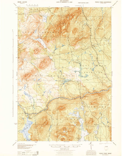 United States Geological Survey Pierce Pond, ME (1944, 62500-Scale) digital map