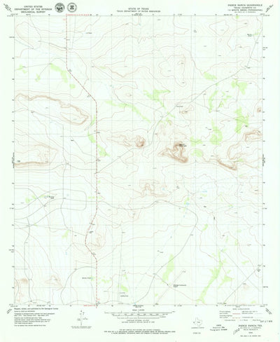 United States Geological Survey Pierce Ranch, TX (1979, 24000-Scale) digital map