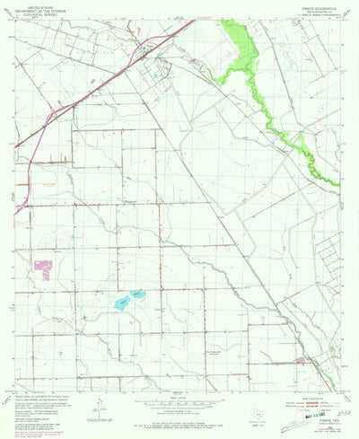 United States Geological Survey Pierce, TX (1952, 24000-Scale) digital map