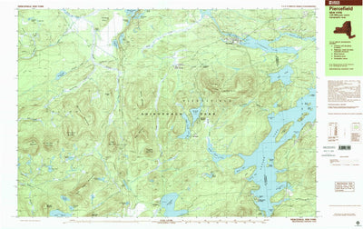 United States Geological Survey Piercefield, NY (1999, 25000-Scale) digital map