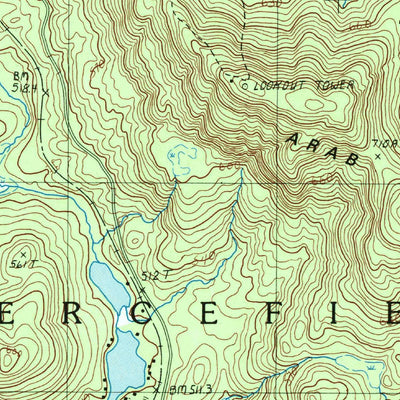 United States Geological Survey Piercefield, NY (1999, 25000-Scale) digital map