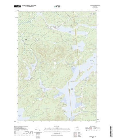 United States Geological Survey Piercefield, NY (2023, 24000-Scale) digital map