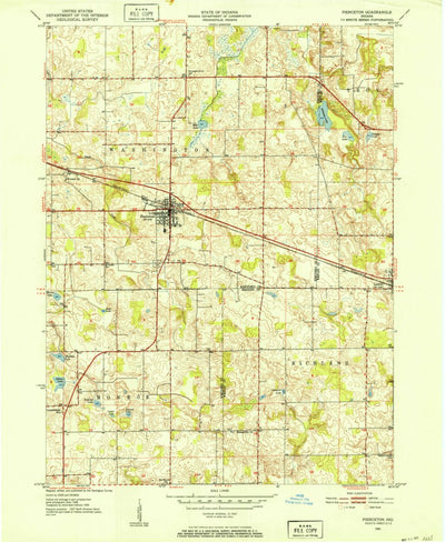 United States Geological Survey Pierceton, IN (1950, 24000-Scale) digital map