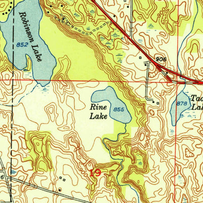 United States Geological Survey Pierceton, IN (1950, 24000-Scale) digital map