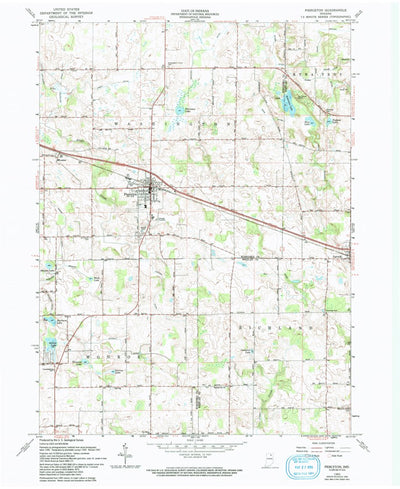 United States Geological Survey Pierceton, IN (1962, 24000-Scale) digital map