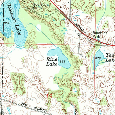 United States Geological Survey Pierceton, IN (1962, 24000-Scale) digital map