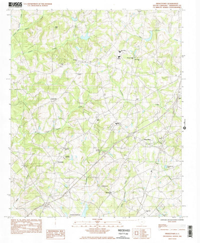 United States Geological Survey Piercetown, SC (1983, 24000-Scale) digital map