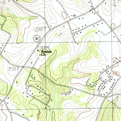 United States Geological Survey Piercetown, SC (1983, 24000-Scale) digital map