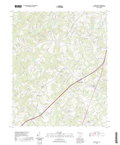 United States Geological Survey Piercetown, SC (2020, 24000-Scale) digital map