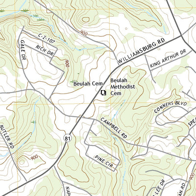 United States Geological Survey Piercetown, SC (2020, 24000-Scale) digital map