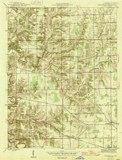 United States Geological Survey Pierceville, IN (1946, 24000-Scale) digital map