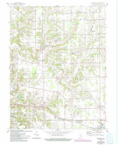 United States Geological Survey Pierceville, IN (1961, 24000-Scale) digital map